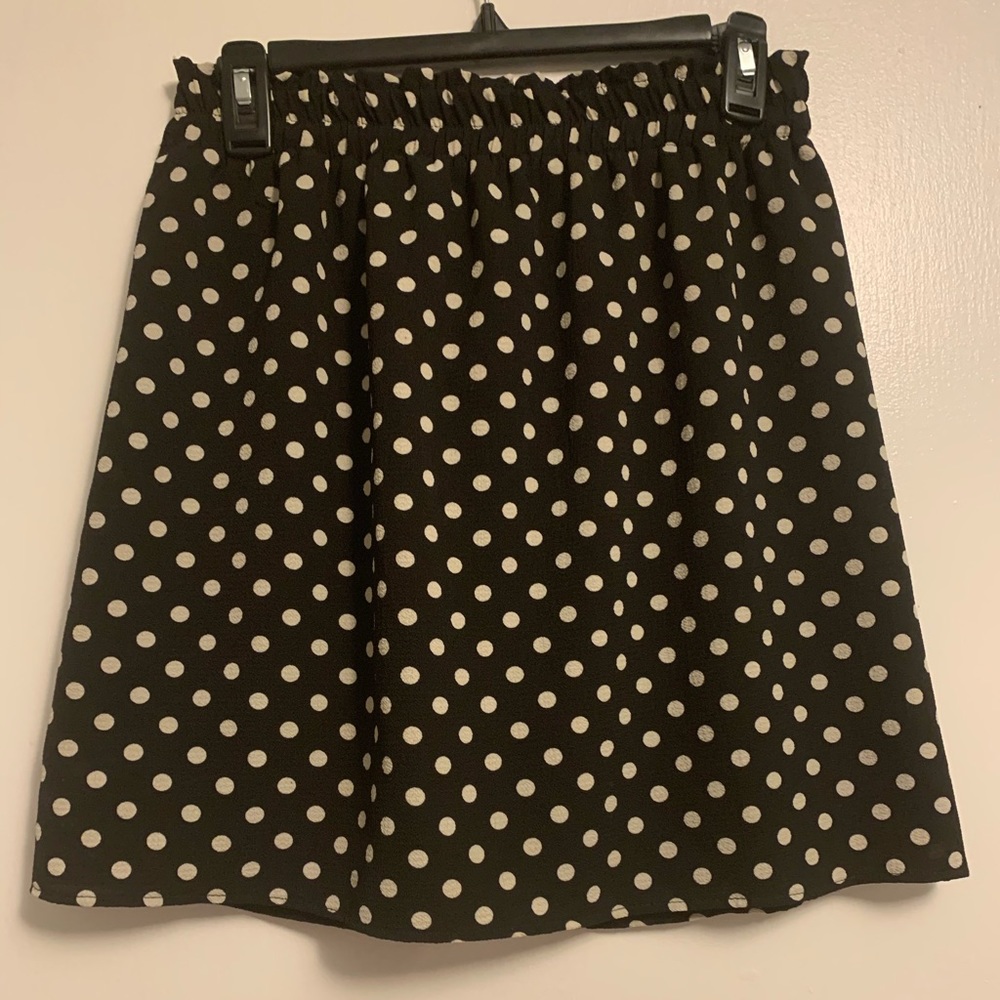 Blk polka dot mini